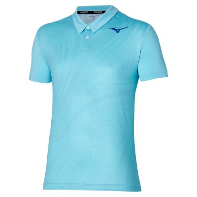Camisa Polo Mizuno Charge Shadow Hombre Turquesa Claro - Chile M273DPASYX